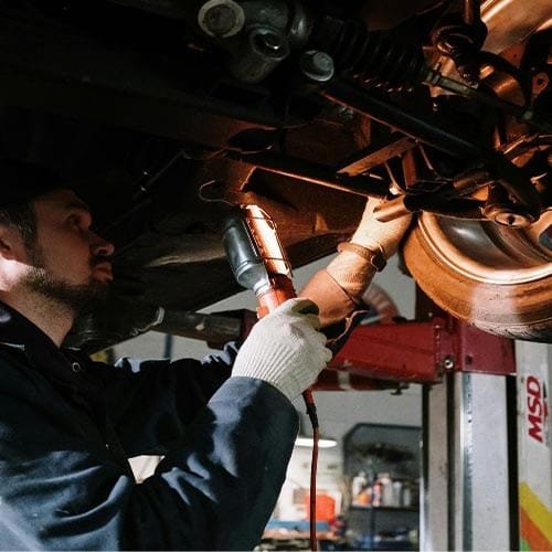 car suspension system reparing